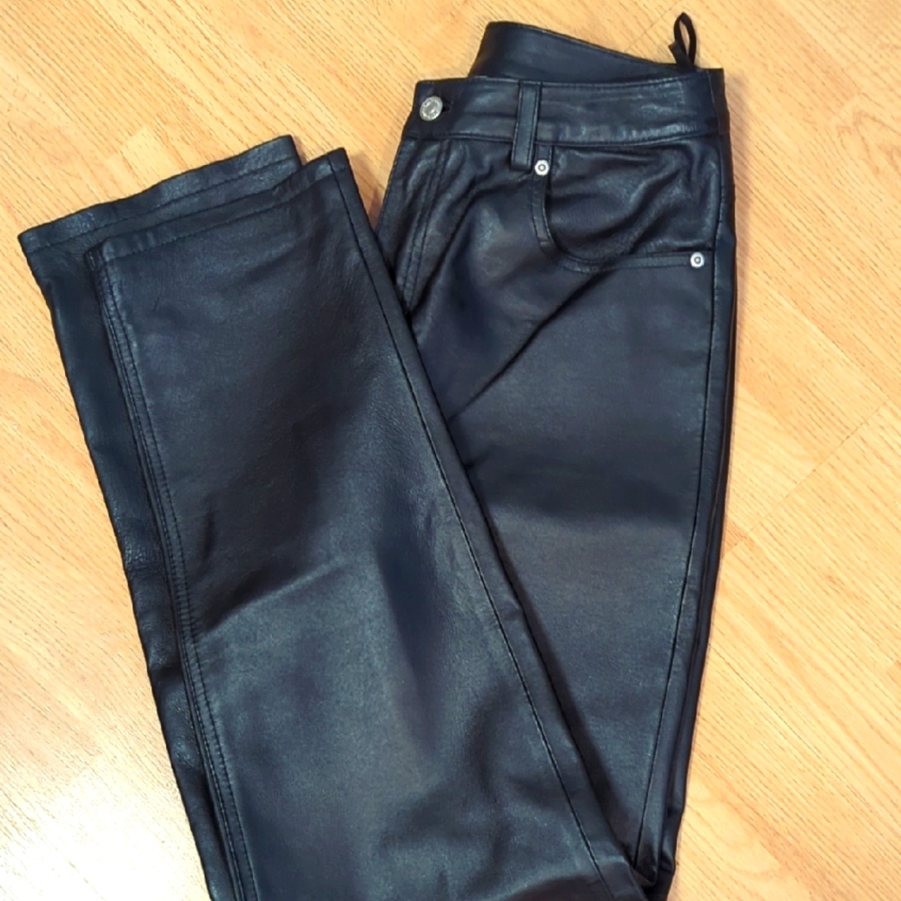 Black Leather Pants